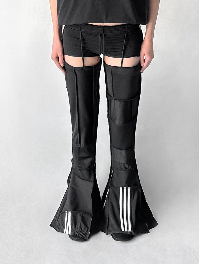 3R UPCYCLED / BLACK WIDOW CUT OUT PANTS